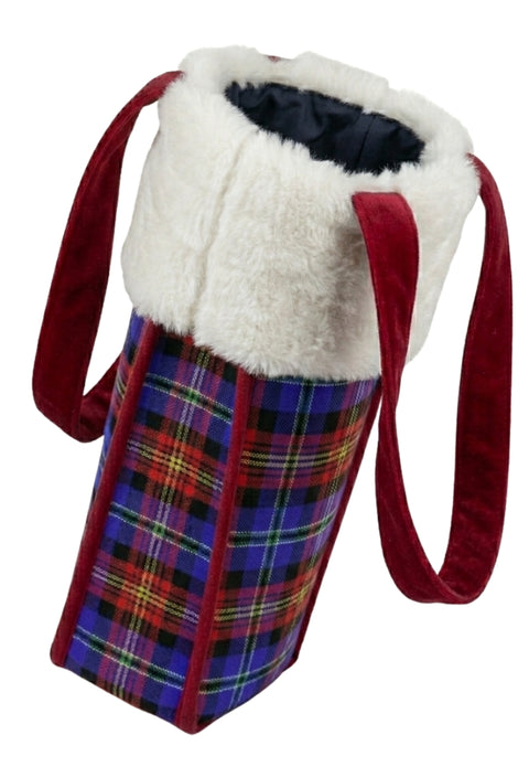 Plaid Christmas Reticule Bag