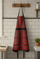 Tablier de barbecue à motif tartan