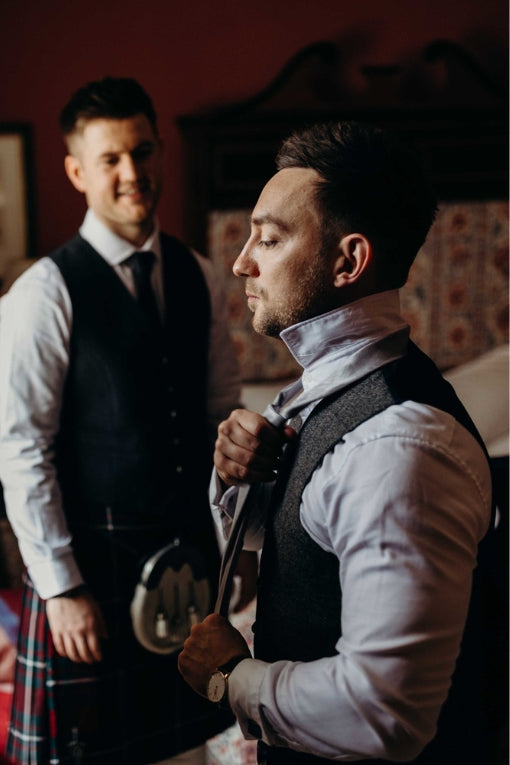 mens tweed vests