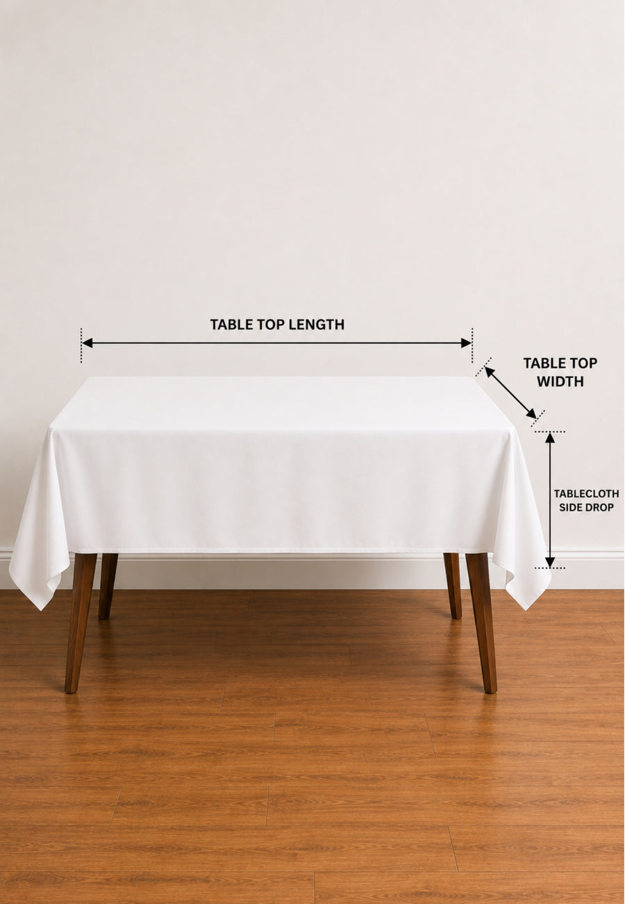 Nappe rectangulaire à carreaux écossais