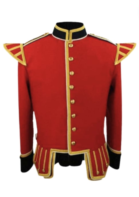 Red Military Piper Drummer Doublet Jacket