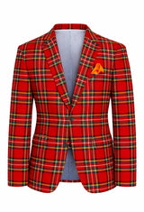 Royal Stewart Men's Tartan Suit Jacket