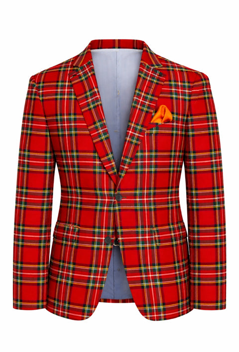 Royal Stewart Men's Tartan Suit Jacket