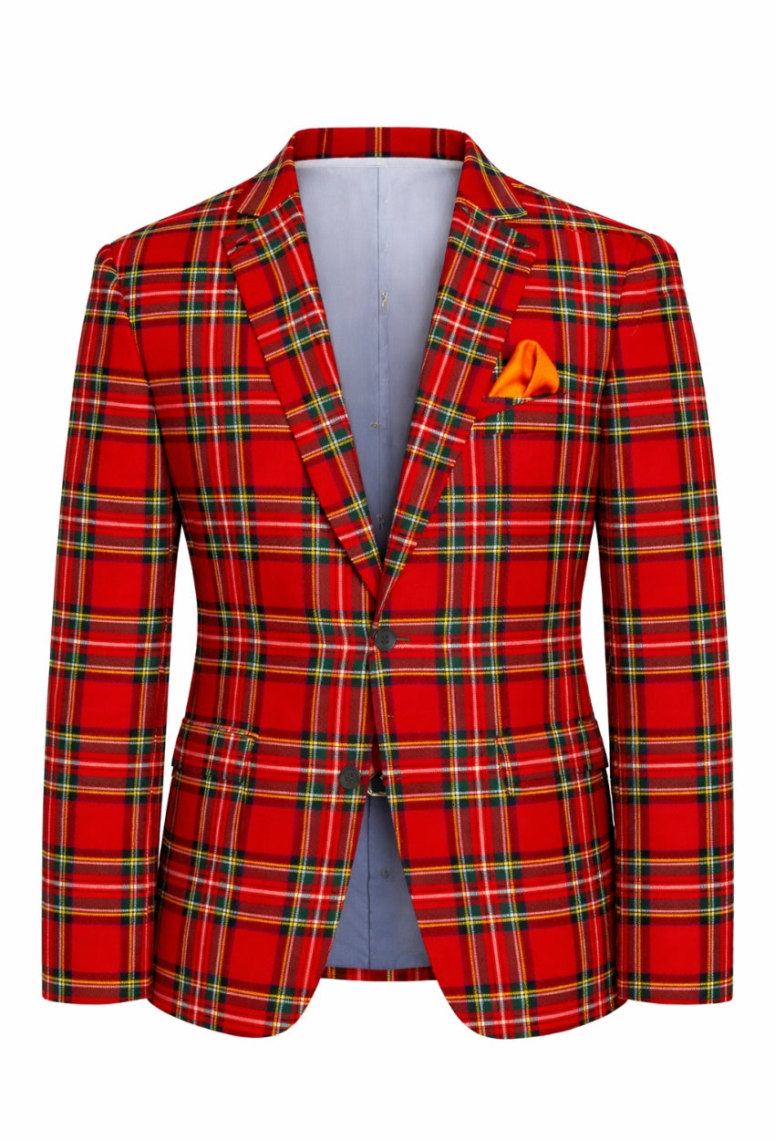 Royal Stewart Men's Tartan Suit Jacket