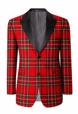 Royal Stewart Men's Single Breasted Tartan Dinner Jacket