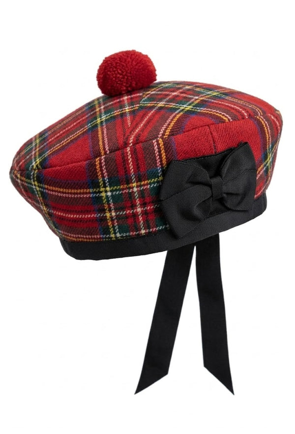 Royal Stewart Tartan Balmoral Hat