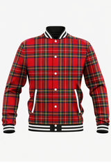 Royal Stewart Tartan Baseball Jacket