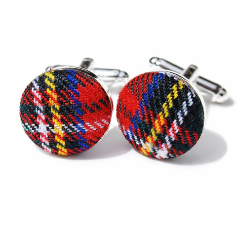 Royal Stewart Tartan Cufflinks - Made to Order