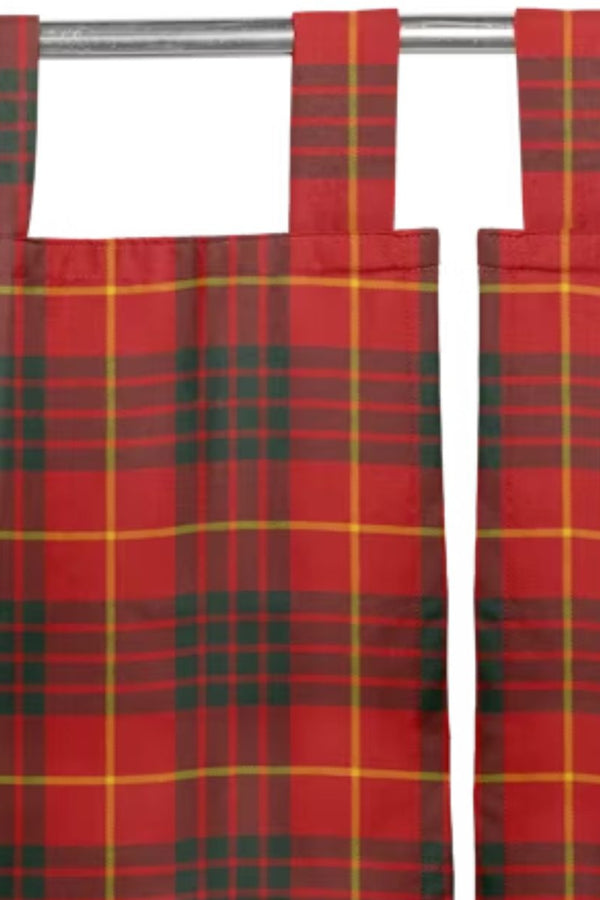 Tab Top Plaid Curtains