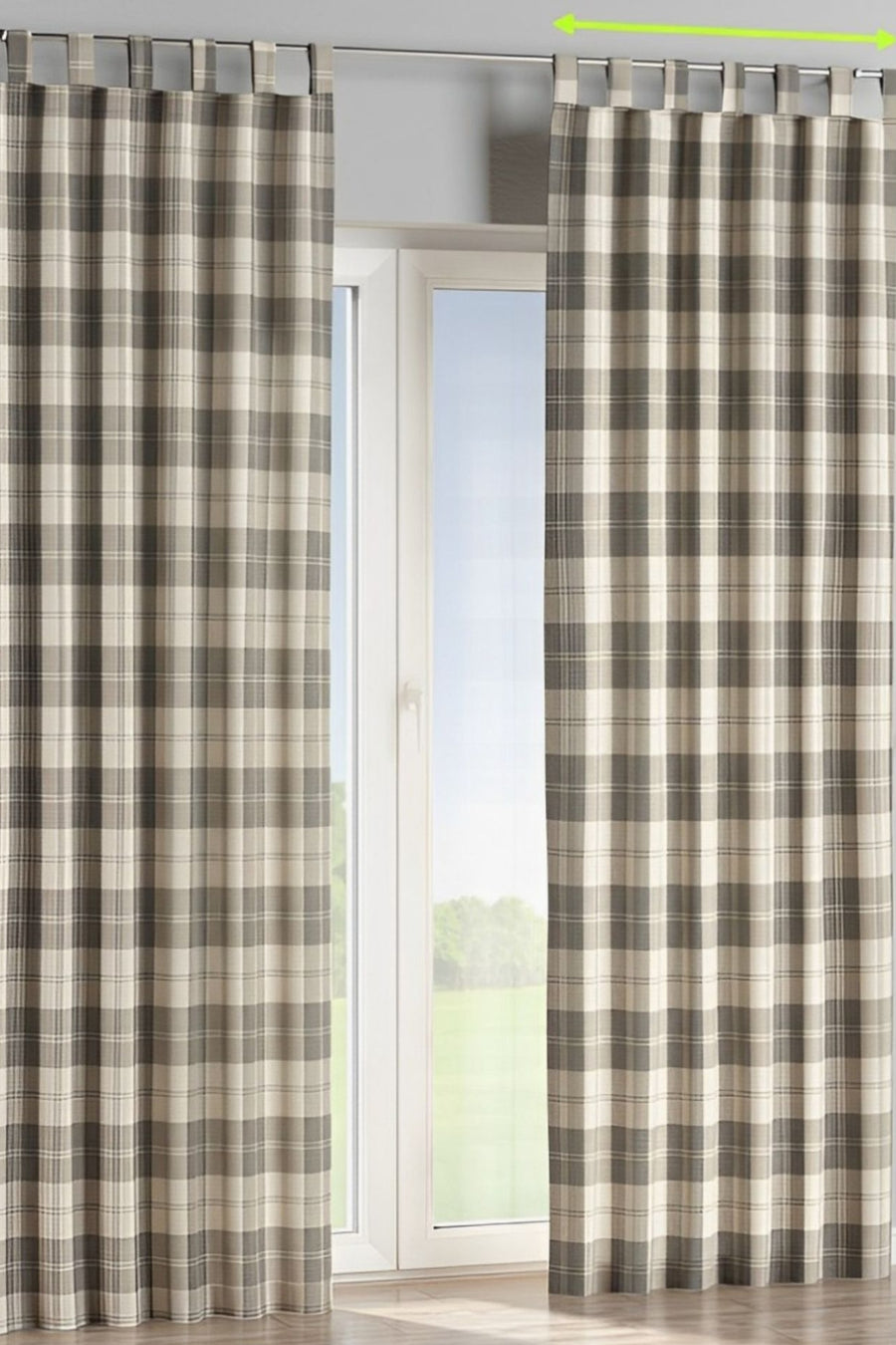 Tab Top Tartan Curtains