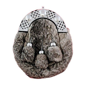 Sporran en fourrure de lapin écossais