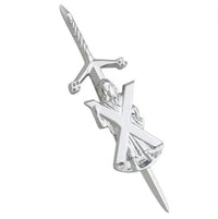 Épingle de kilt en argent de Saint Andrew