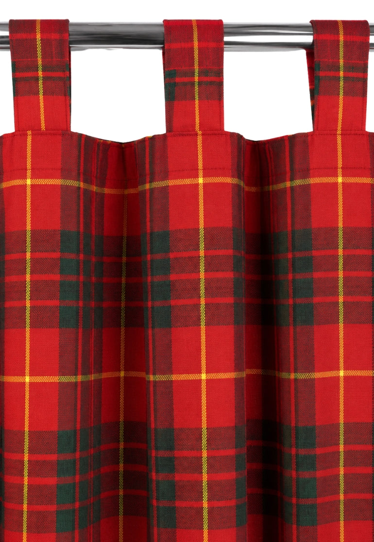 Tab Top Tartan Curtains
