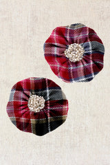 Buchanan Tartan Hairbrooch Clip (Set of two)