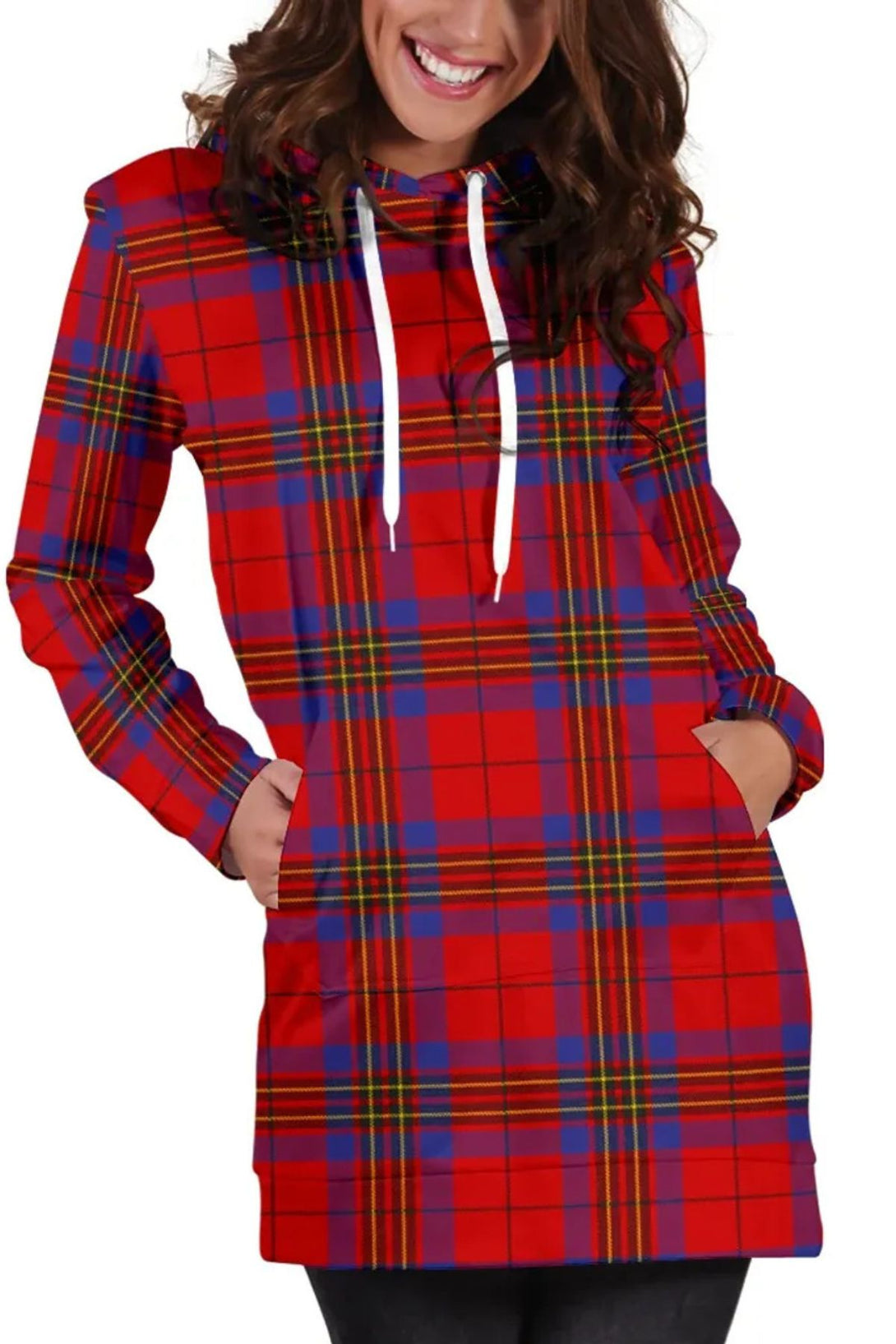 Plaid Hoodie Dress