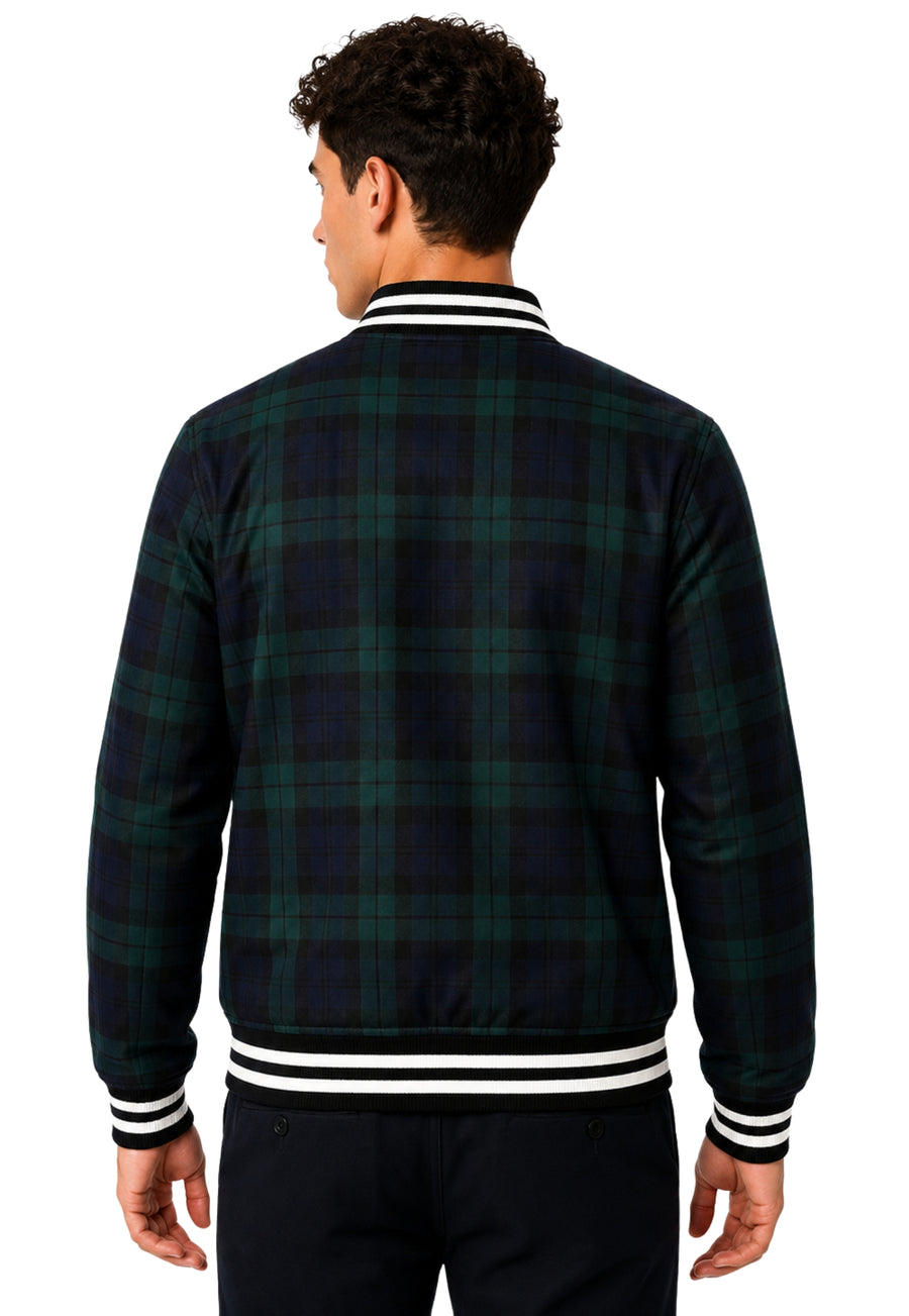 Fraser Tartan Baseball Jacket