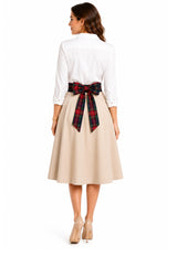 Wallace Women's Tartan Bow Belt