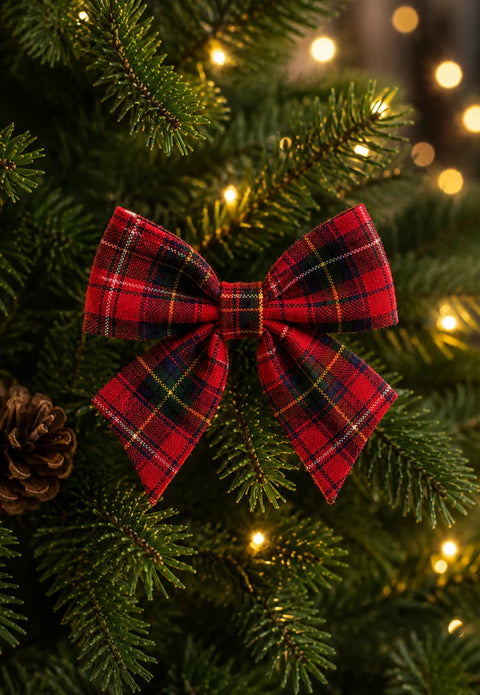 Fraser Tartan Bow Decorations