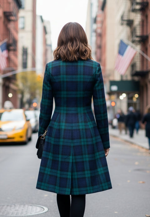 Manteau Kate en tartan