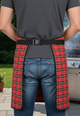 Tablier de barbecue à motif tartan
