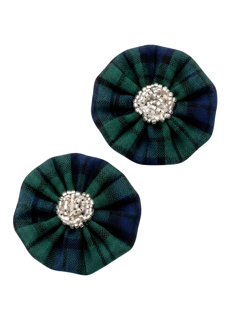 Hamilton Tartan Hairbrooch Clip (Set of two)