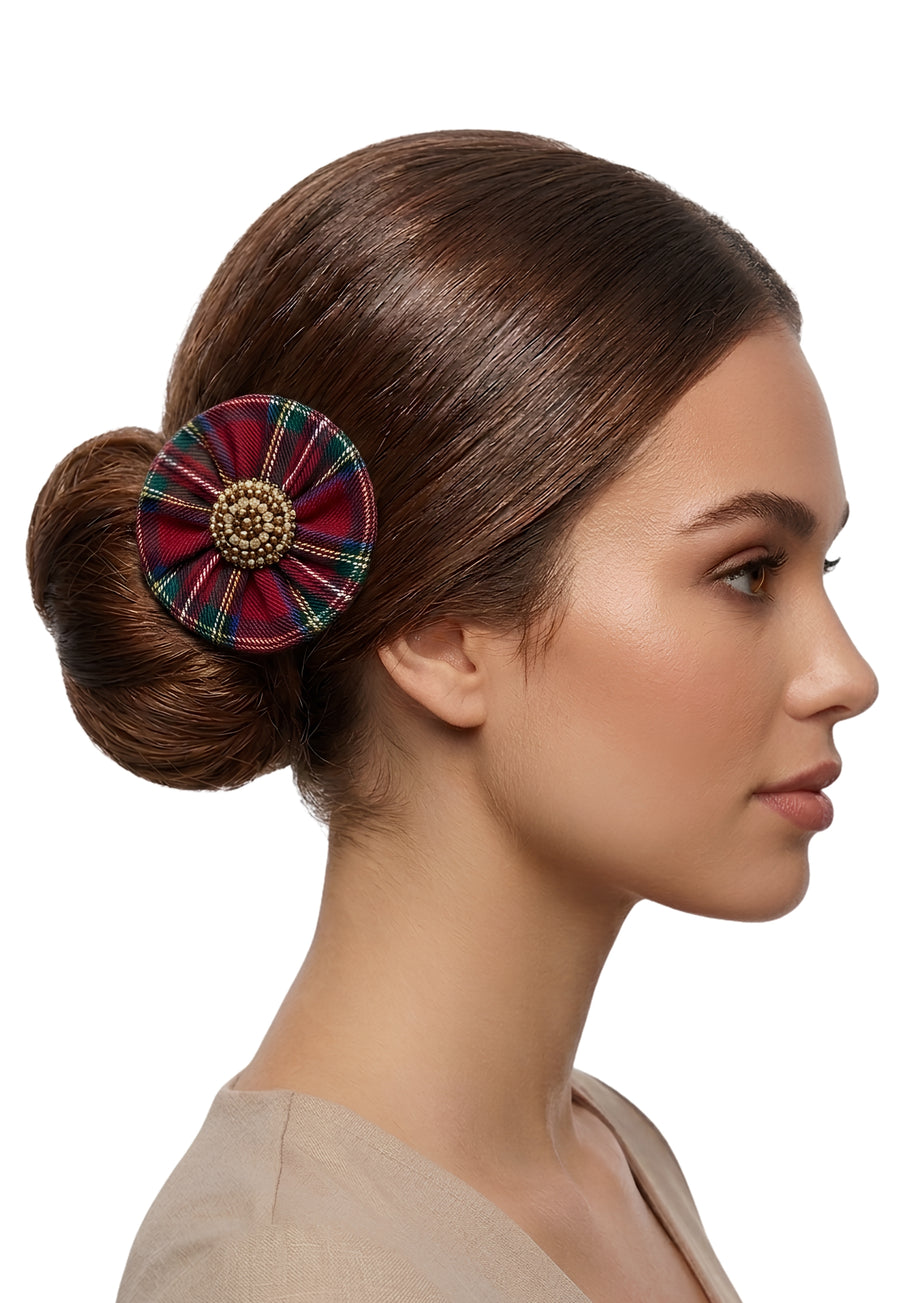 Robertson Tartan Hairbrooch Clip (Set of two)