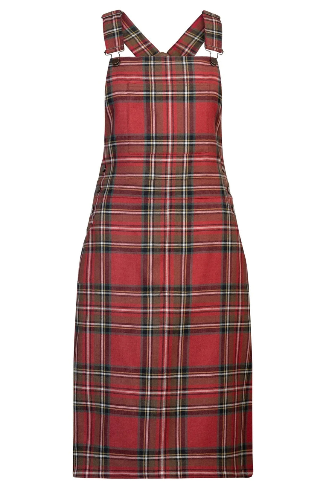 Tartan Ladies Pinafore Dress - front