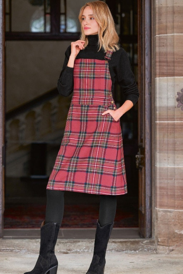 Tartan Ladies Pinafore Dress