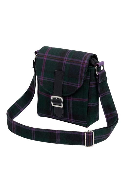 Mini sac messager à motif tartan
