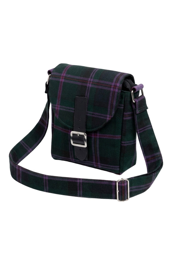 Mini sac messager à motif tartan