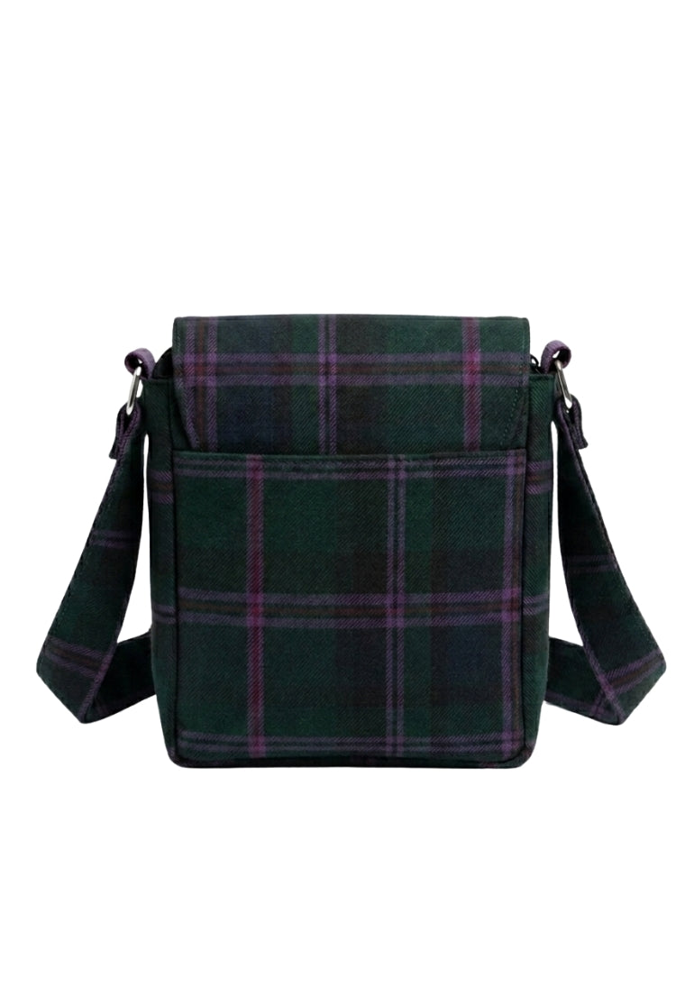 Mini sac messager à motif tartan