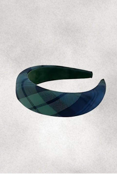 Bandeau rembourré à motif tartan