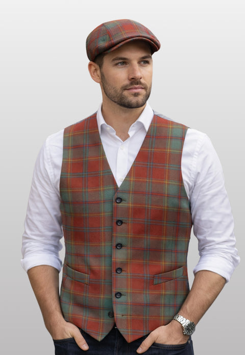 Buchanan Tartan Waistcoat with Straight Cut Bottom