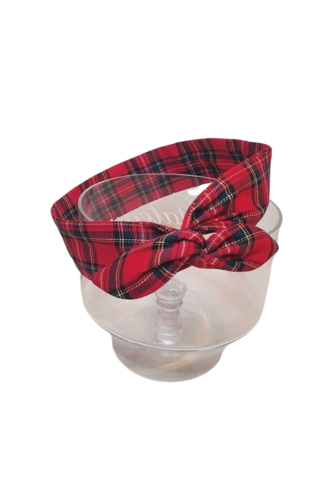 Tartan Wire Bow Tie Hairband