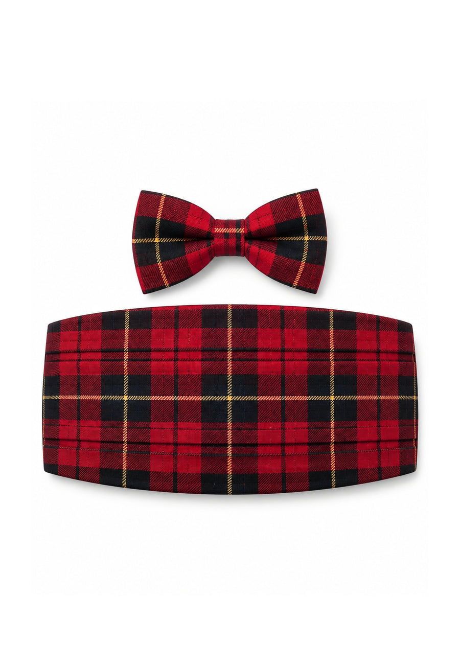 Cameron Tartan Cummerbund & Bow Tie Set