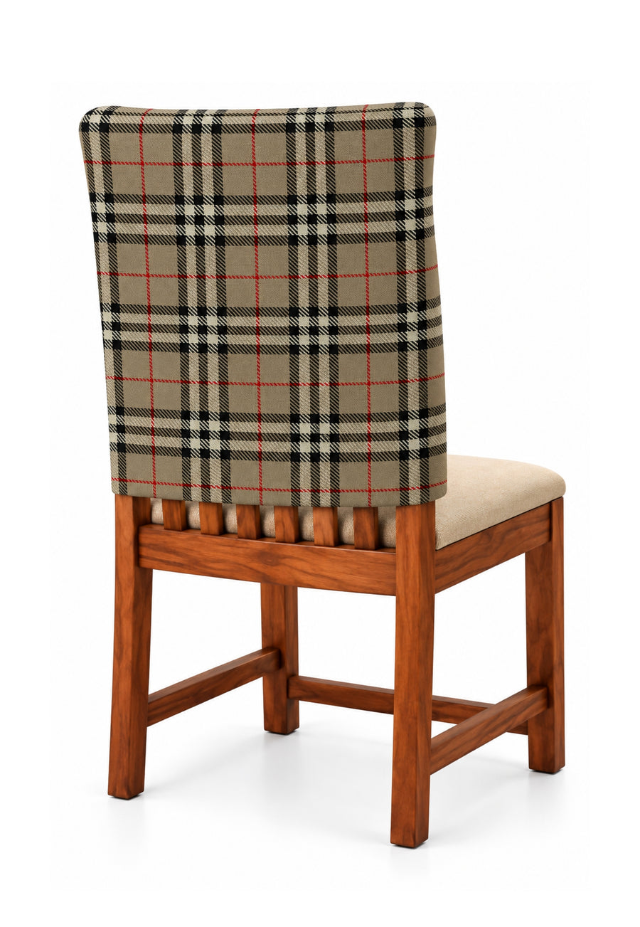 Capuches de chaise en tartan