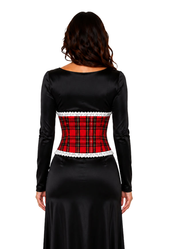 Tartan Lace-Up Corset