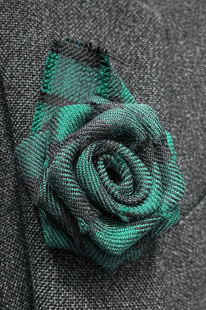 Tartan Rose Brooch