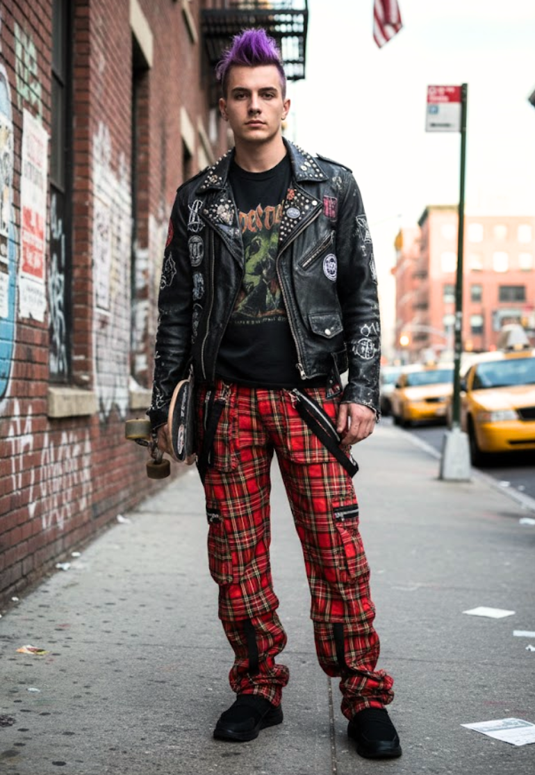 Buchanan Unisex Gothic Plaid Punk Pant