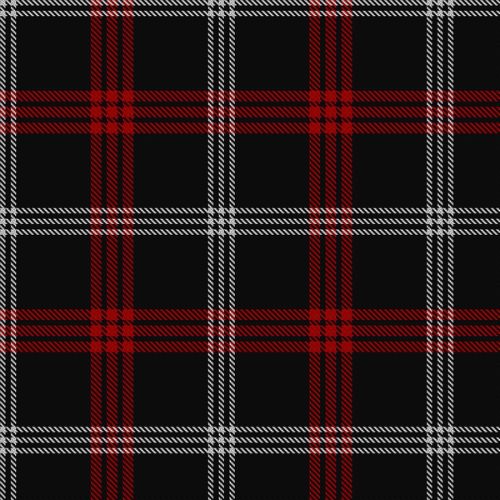White Stripes Hunting tartan swatch