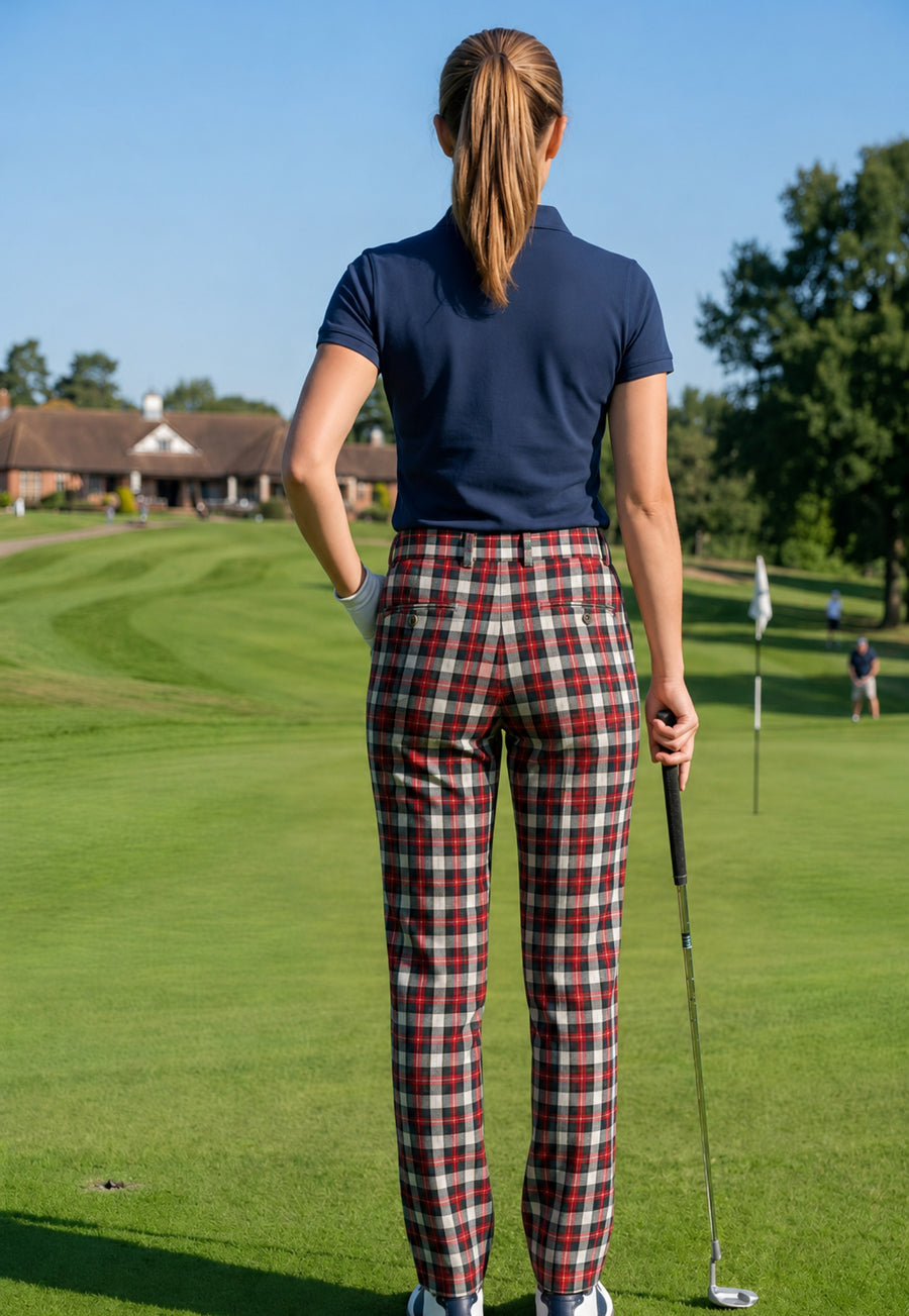 Women's Tartan Golf Trouser
