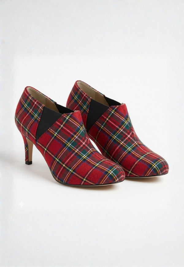 Women’s Tartan Heel Boots