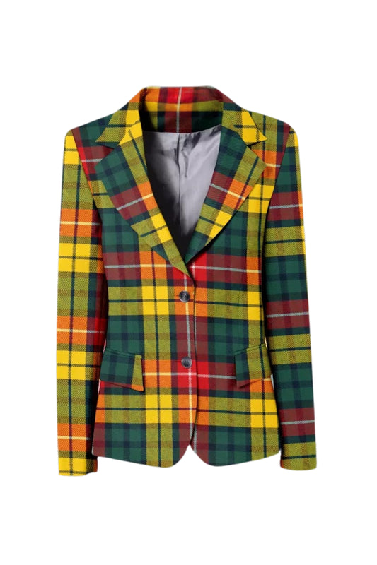 Buchanan Women's Tartan Jacket 2 Button Fastening
