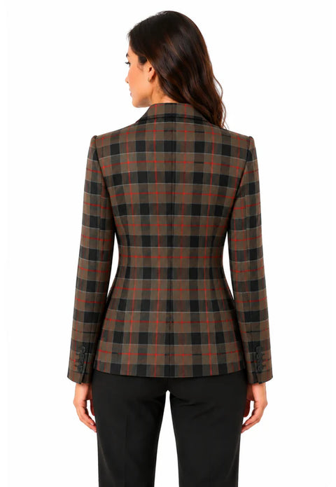 Scott Women's Tartan Jacket 2 Button Fastening