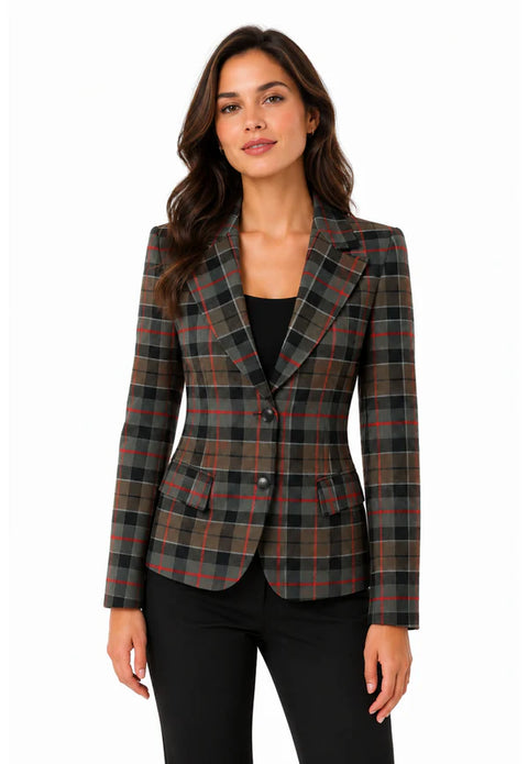 MacLeod of Lewis Women's Tartan Jacket 2 Button Fastening