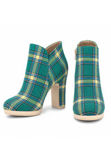 Women’s Tartan Heel Boots