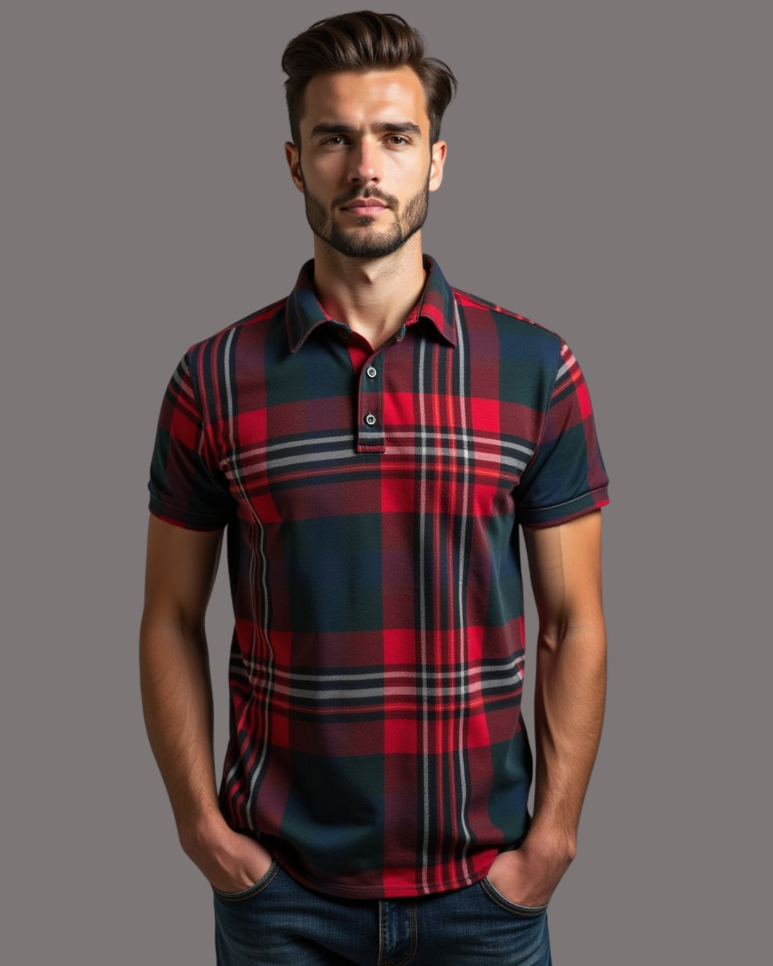 Plaid Polo Shirts