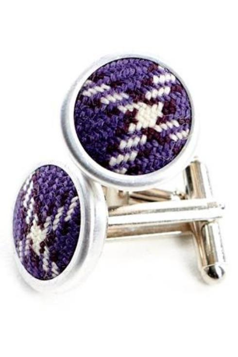 tartan cufflinks