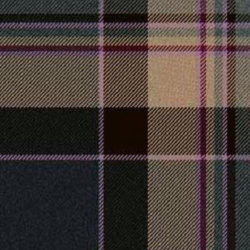 Clunie Burn Charcoal tartan swatch