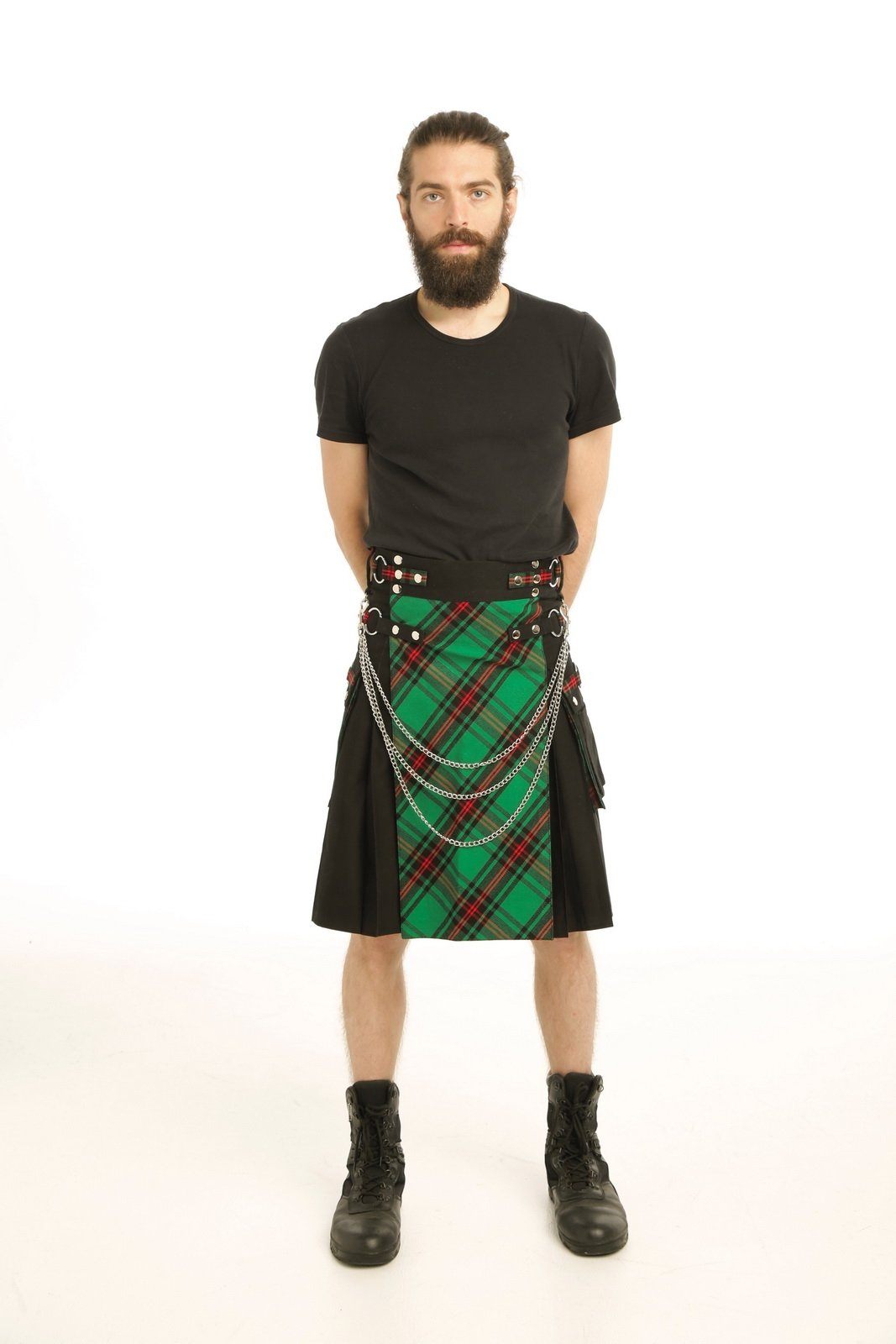 Highland Rebel Hybrid Kilt - Front Side View